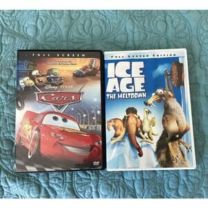 Kids DVD Lot of 2 Cars and Ice Age The Meltdown